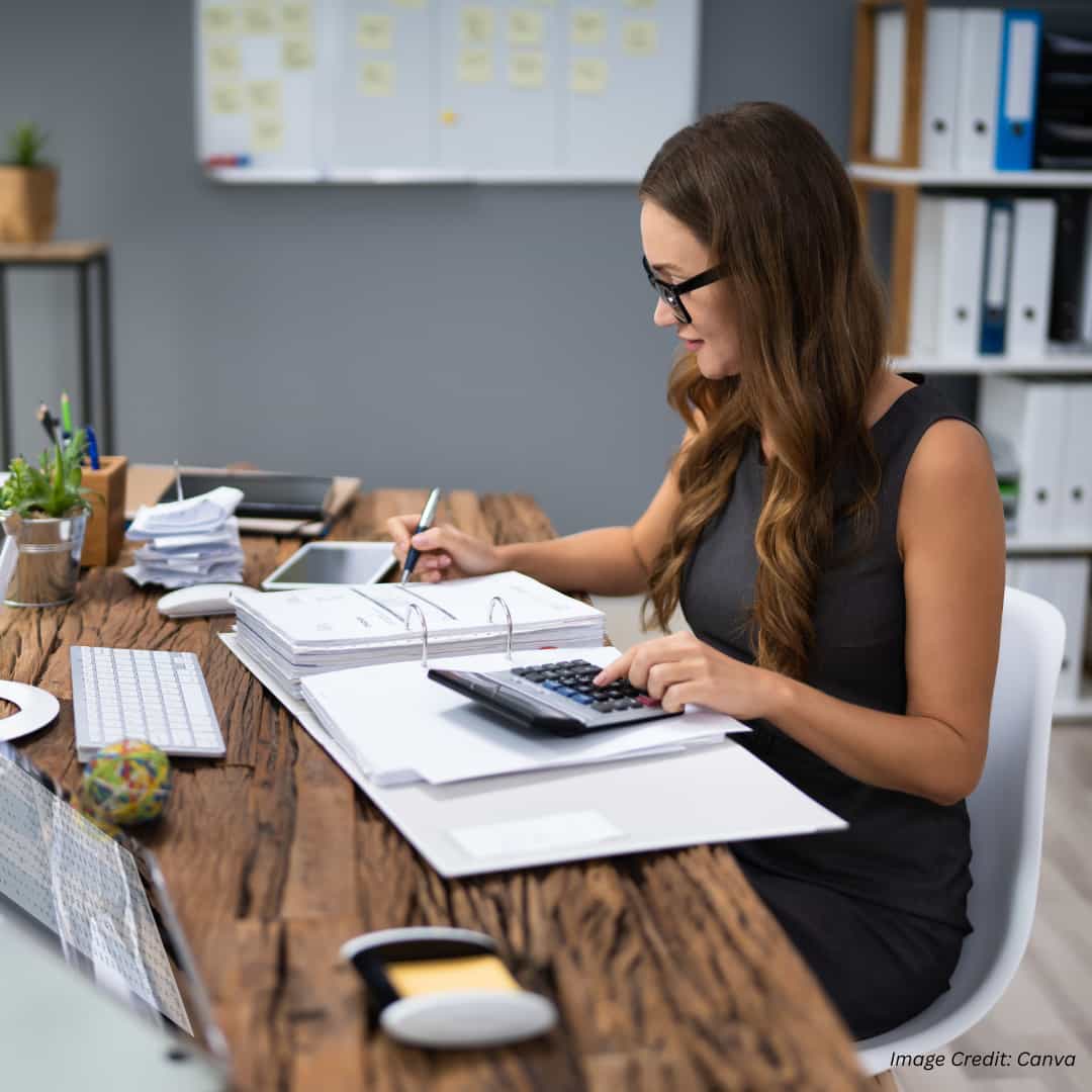 women doing a mid-year tax checkup