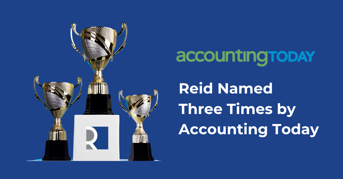 Reid Named Three Times by Accounting Today in Its Prestigious 2026 Rankings